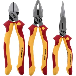 32981 Insulated Industrial Pliers/Cutters Set, 3-Piece