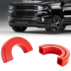 Tow Hooks Covers Fits for Chevy Silverado 1500 2007-2026/  1500 2007-2018,Front Tow Hooks Covers for Chevy Silverado 1500 Accessories 2007-2026Red