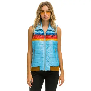 WOMEN'S 5 STRIPE VEST - GLOSSY SKY