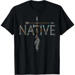 Men's Native Indian American Day Pride Indigenous Graphic T-Shirt - Natural Soft Cotton Fabric, Short-Sleeve, Round Neck, Regular Fit, Casual Streetwear Menswear Top,summervibes