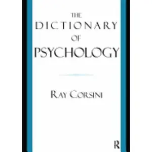 USED-The Dictionary of Psychology by Corsini, Ray (Paperback)