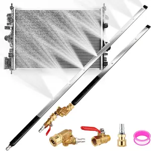 48" and 24" Radiator Cleaning Wand Set, 8 Nozzle Tips  Washer Wand with Adapter Set, Water Air Cleaning Wands for , , , Heavy Machinery