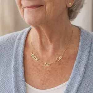 Mothers Day Gift for Grandma Personalized Name Necklace Grandkids Names Necklace Gift for Grandma from Daughter Son
