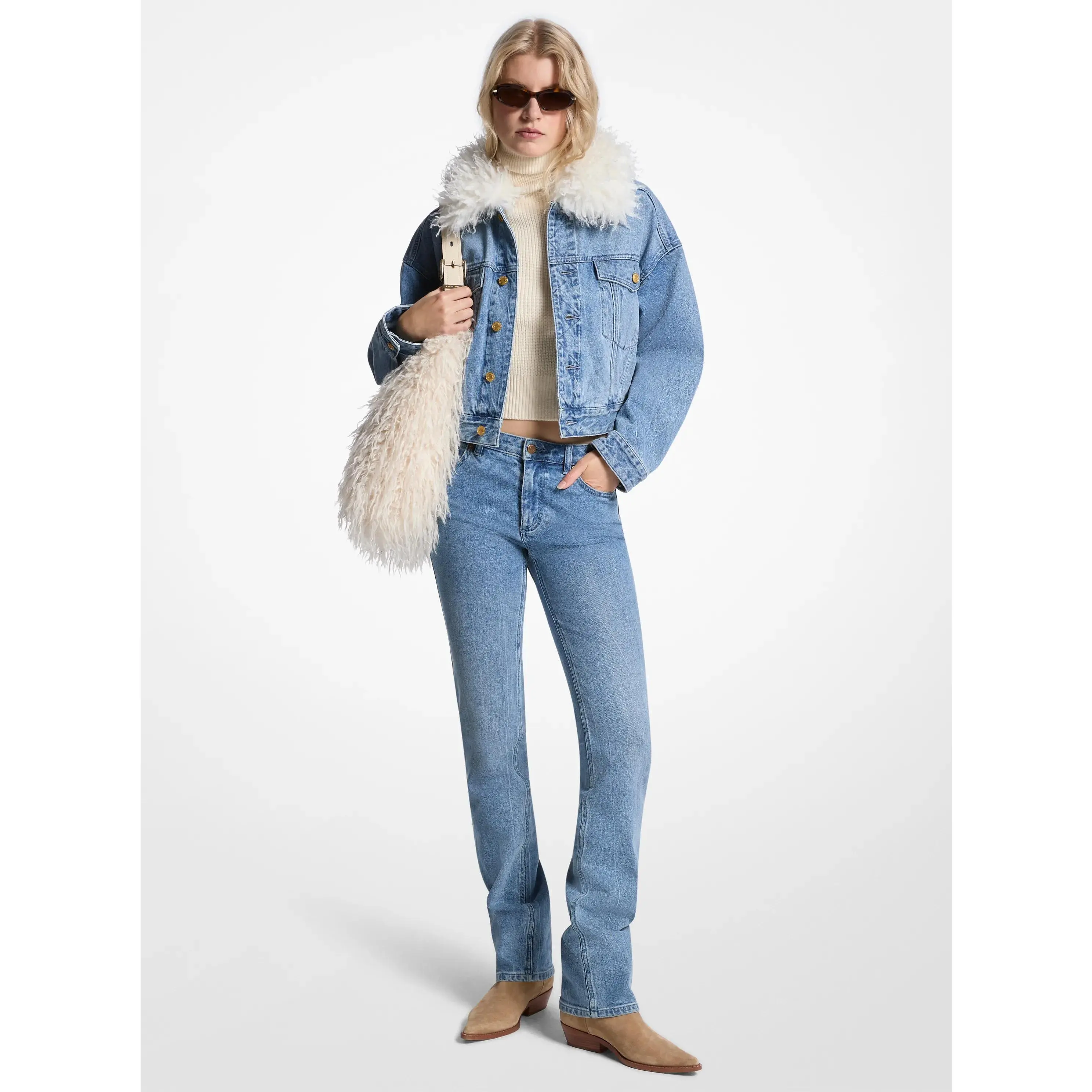 Stretch Denim Cigarette Jeans