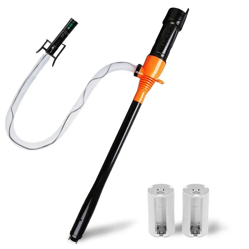 Portable Power Battery Pump, 1 Count Water & Fuel Transfer Pump with Nozzle, Battery Powered Fuel Pump with 3 FT Long Hose, 2.2GPM Transfer Pump, Suitable for Water Kerosene Gas Can