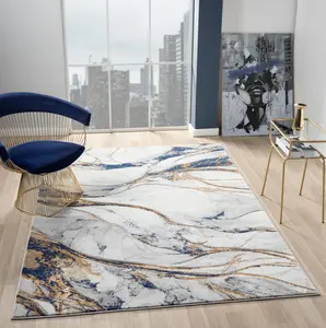 Sam's Rugs Ultra Soft Area Rug - Modern Abstract Design for Indoor Living Room & Bedroom - Stain Resistant, Easy to Clean