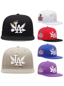 Classic Snapback Hat Cap Hip Hop Style Flat Bill Letter Adjustable Size Premium Headwear
