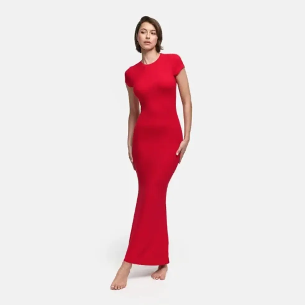 Cfab Ribbed T-shirt Maxi Dress