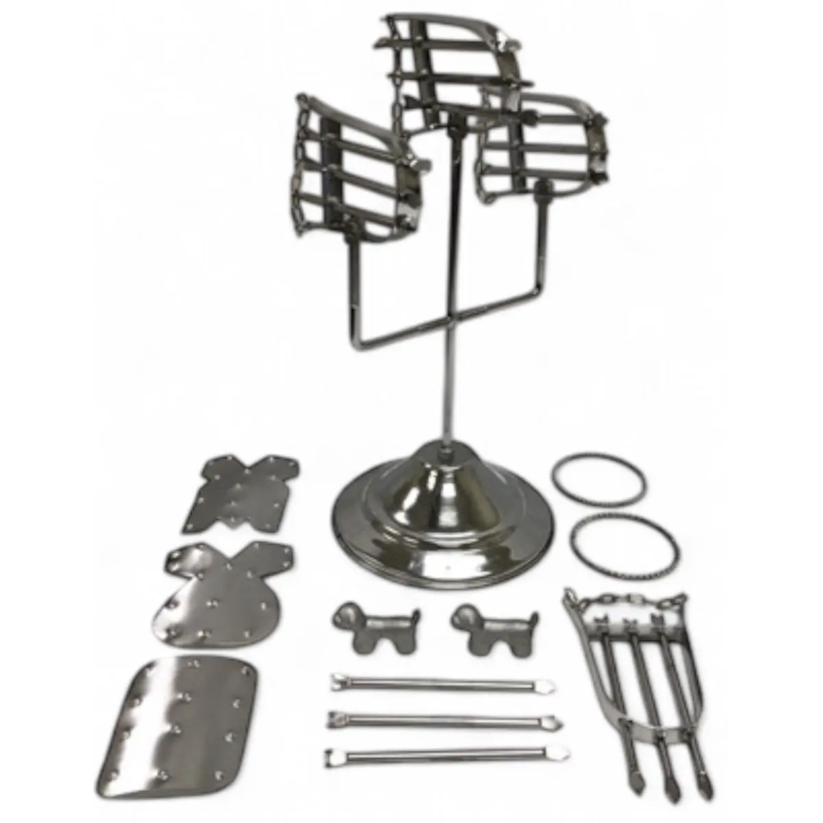 Ochosi Metal Hunting Tools Set - 2 Variants (21-Piece, 12-Piece) for Ifa, Santeria Orisha Spiritual Practice, Religious Home Decor