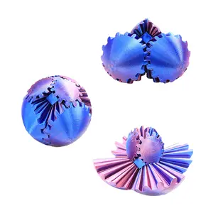 3D Printed Mini Mechanical Gear Ball Figure, 2 Inch Pla Material, Reassembling Toy, Unique Decorative Ornament, Perfect Gift Idea