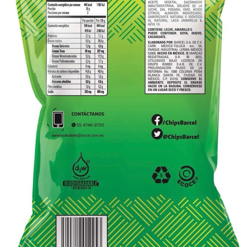 Barcel Papatinas Chilix Papas Botanas Frituras Mexican Chips 31g Pack of 10