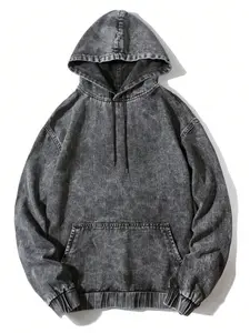 Men's Loose Fit Denim Jacket, Drop Shoulder Long Sleeve, Casual All Season Outerwear, Comfortable and Versatile