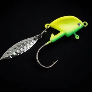 Stainless Steel Rust-Proof Jigging Lure Set, 360° Spiral Spoon Swivels, Treble Hooks & Blade Kit for Saltwater/Freshwater Fishing. Targets Salmon, Bass, Pike. Precision Casted, 5 Sizes.