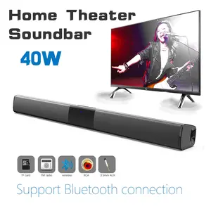 Protable Bluetooth Speaker Wireless Surround Sound Bar,4 Speaker System BT Subwoofer TV Home Theater Remote with 10m Range USB/AUX/Coaxial Inputs
