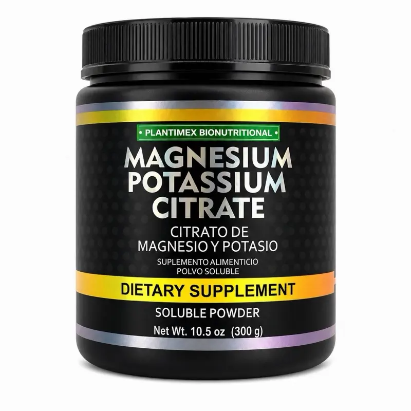 Magnesium Potassium Citrate Powder Supplement – Electrolyte Support, Muscle & Hydration Formula, 10.5 oz (300g)