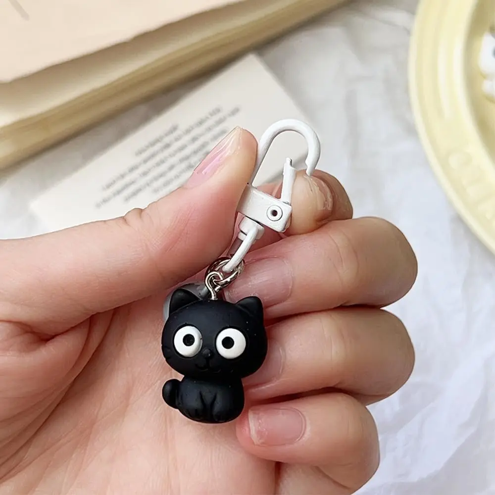 2Pcs Cat Key Ring Charm Keychain for Keys Backpack Decoration Handbag Fashion Jewelry for Women Couples Gifts for Friends