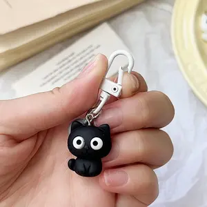 2Pcs Cat Key Ring Charm Keychain for Keys Backpack Decoration Handbag Fashion Jewelry for Women Couples Gifts for Friends