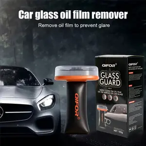 QlFOR Car Oil Film Cleaning, Glass DecontaminationWithoutTraces, Window Oil Film Cleaning, FastCleaning, CompactAnd Easy To Cary -100g
