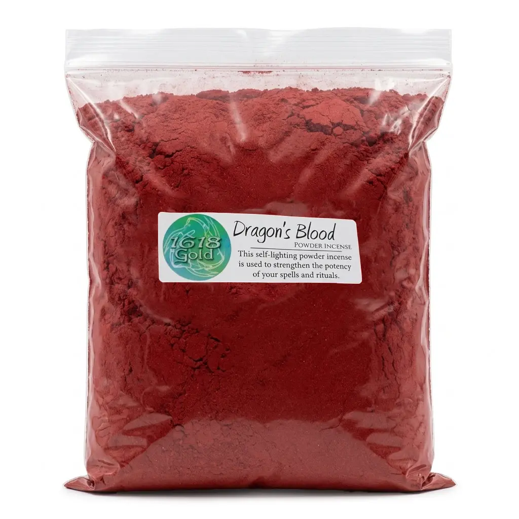 Dragon's Blood Powder Incense — Self-Lighting Blend 1 lb Bulk Amplifier