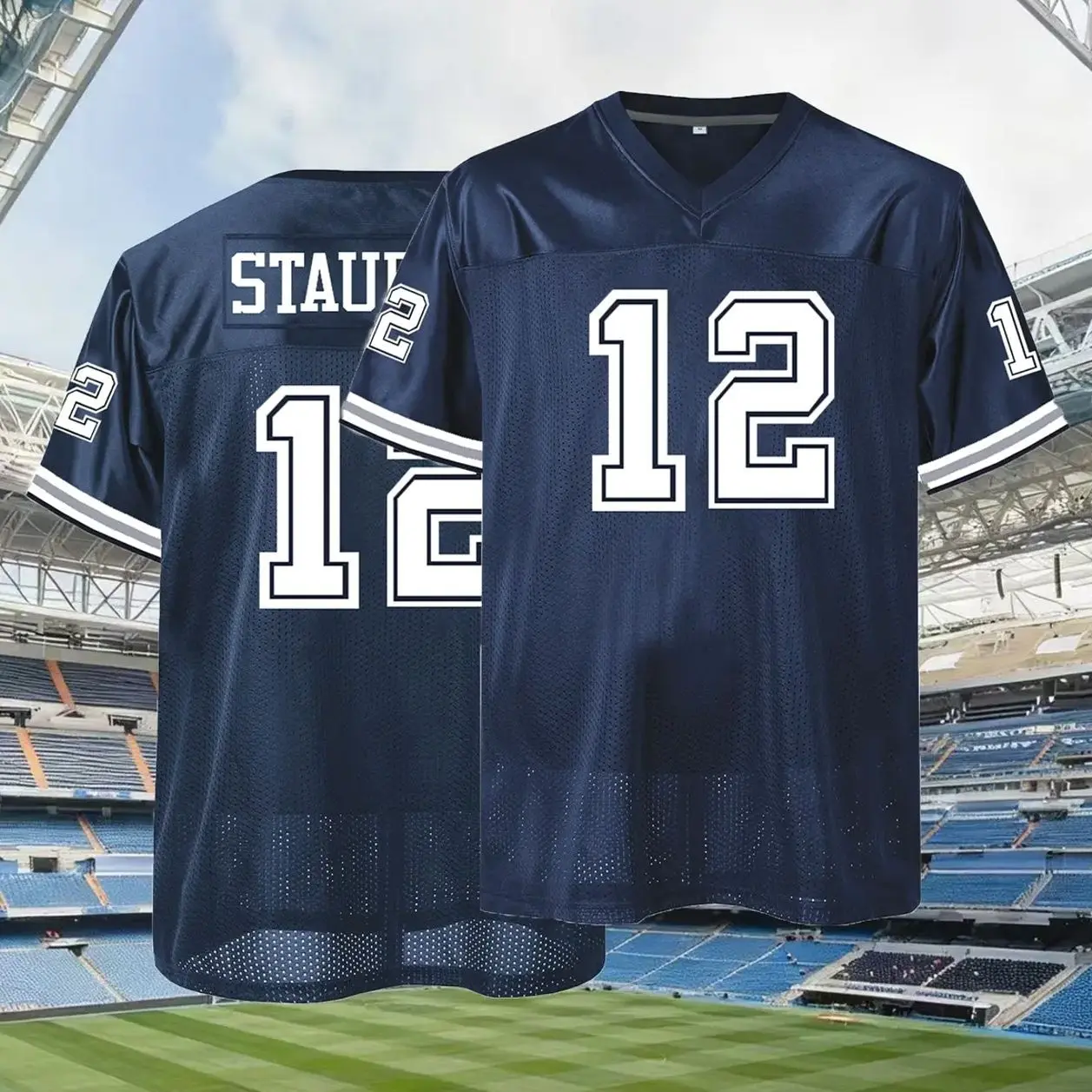 Men's American Football Jersey Breathable & Embroidered, Embroidered Jerseys, Dallas #88 V-Neck, Short Sleeve, Loose Fit for Casual, Streetwear & Sports Activities, Jersey Shirts, Workout Tops, Sportswear Clothing