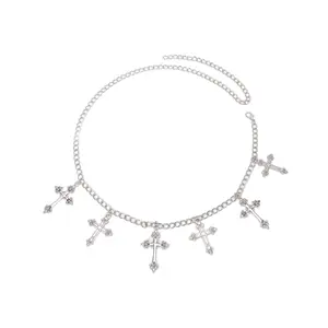 Fashion Waist Belt Metal Adjustable Waist Belt Hollows Women Body Chain