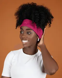 Magenta Satin Lined Headband