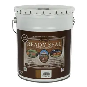 Ready Seal 7966146 5 gal Exterior Wood Stain & Sealer, Redwood