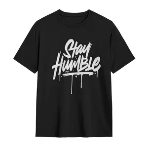 [100% Cotton] Stay Humble Cotton graphic t-shirts 80S 90s graphic tees funny shirt men's casual graphic tees