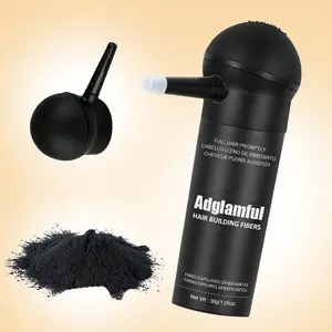 ADGLAMFUL Hair Building Fibers Powder Volumize Fine Hair Thick Strands Unisex for Fuller Look Sweat Proof Easy to Clean Washes Out Easily with Water