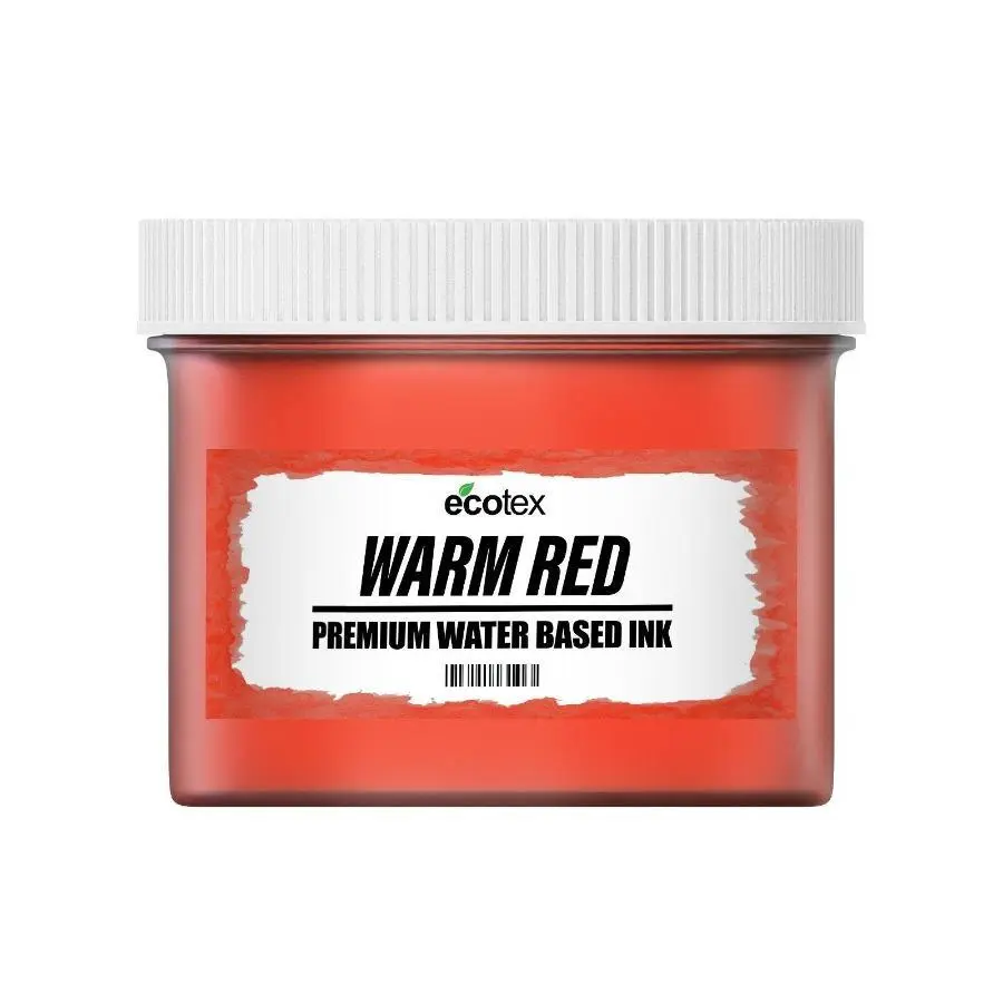 Ecotex® Water Based Screen Printing Ink Warm Red