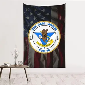 Uss Carl Vinson Cvn-70 60x40 In Tapestry Wall Hanging For Bedroom Home Decor for College, Poster Retro Flags for Room Outer Banks Merch Vintage Art Wall Tapestries for College Dorm Room Home Decor Room Tapestry