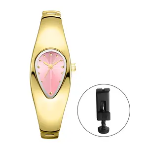 OIDEA Women's Teardrop Oval Bracelet Watch - Dot Dial, Stainless Steel Removable Band, Classical & Dressy Quartz Watch, Casual Business Fashion Gift for Ladies, Analog Quartz Watches, Classical Quartz Watches