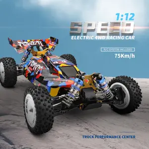 Truck Performance Center 124007 RC Car Brushless 1:12 Scale 4WD Off-Road Racing Radio Control Toys 2200mAh Battery 75Km/h Speed Drift Truck Model