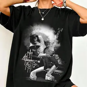 Ace Frehley Vintage Rock Tee KISS Band Tour Shirt Black Music Graphic, S-5XL