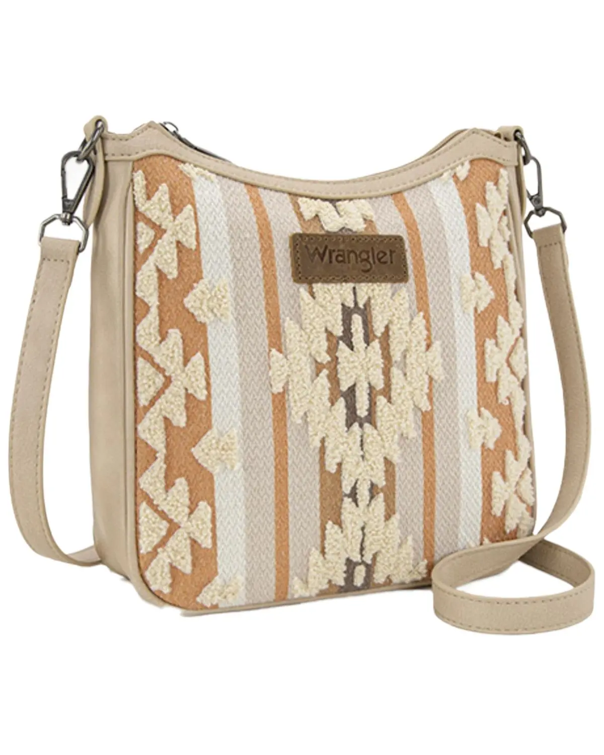 Wrangler Women's Women'S Sherpa Southwestern Print Canvas Crossbody Bag - Wg313-2003Tn