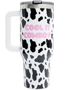 Boot Barn Unisex 40Oz Cool It Cowboy Tumbler With Handle - Bb-40Th-Ds822