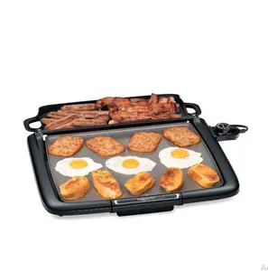 Presto Ceramic Electric Griddle/Warmer Plus, Black 07024
