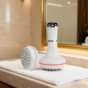 Electric Meridian Brush Massager, Heating Vibration Scraping Massage Tool, Full Body Relaxation for Neck Shoulder Back Legs, Waist & Abdomen Shaping Massager, Portable Household Relaxation Gift for Parents