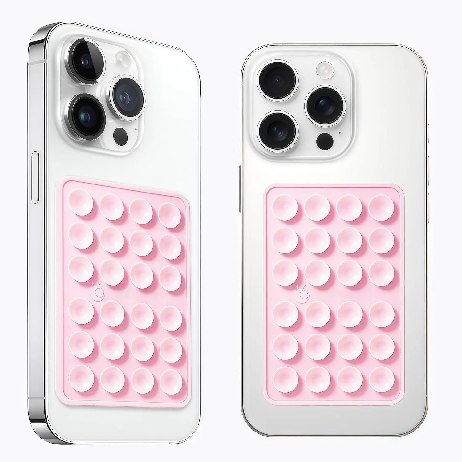 2 Pack  Suction Phone Case Adhesive Mount, Upgraded Thickened and Enhanced Suction Power Sticky Phone Grip, Hands-Free Sticky Phone Holder, 2.28"x3.46" (Light )
