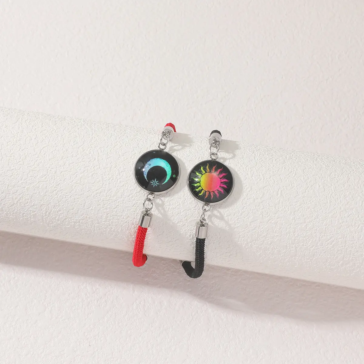 Luminous Sun Star Colorful Red Black Rop