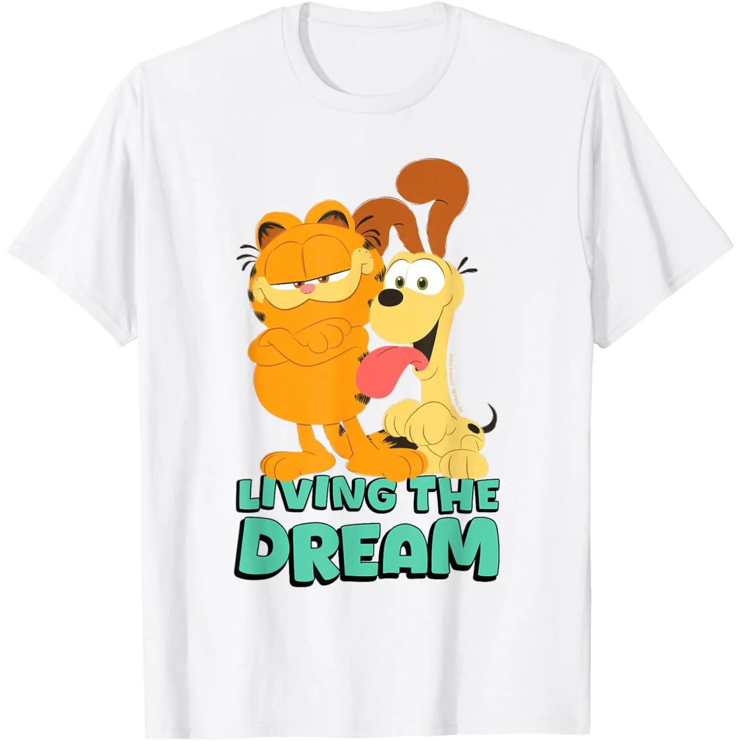 Garfield and Odie T-Shirt lady tshirt summer outfit women's tops tee White women s western clothes character  tees Womenswear Streetwear Crewneck Casual western outfits country concert outfits