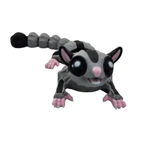 Sugar Glider Fidget Toy – 3D Printed Articulated Figure | Magnet & Keychain Option