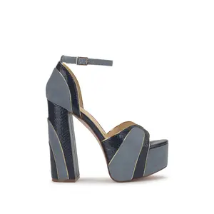 Avele Platform in Ash Blue & Dark Knight