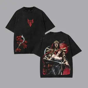 Red Rising The Reaper of Mars Oversized Lightweight Washed Cotton Graphic T Shirt Rise for Mars Dystopian Sci Fi Print Short Sleeve Crewneck Streetwear Casual Daily Outfit Trendy Book Fan Apparel Red Rising Merch Fashion Top for Adult Sci Fi Lovers