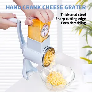 Manual Nut Chopper Grinder – Multifunctional Food Processor with 2 Stainless Steel Blades, White Nut & Dried Fruit Crusher, Peanut Masher for Walnut, Pecan, Cheese, Vegetables & More