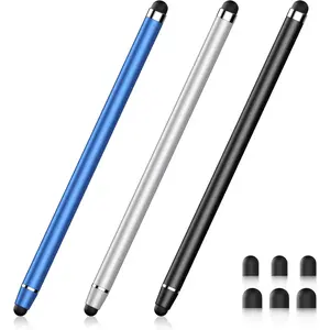 Stylus Pen for Touchscreen,2 in 1  and Sensitivity Stylus,Stylus Pen for iPad//Android/ Smartphone and Tablets,Compatible with  Screens(Black/Blue/)