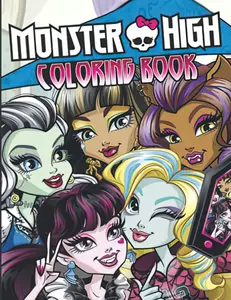 Monster High Coloring Book Paperback Edition Featuring Iconic Characters and Vibrant Artwork for Kids