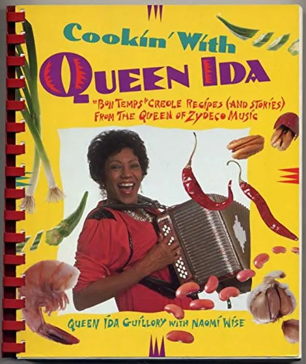 USED Book - Cookin' with Queen Ida: Bon Temps Creole Recipes (and Stories) from the Queen of Zydeco Music by Ida Guillory (Paperback) - english