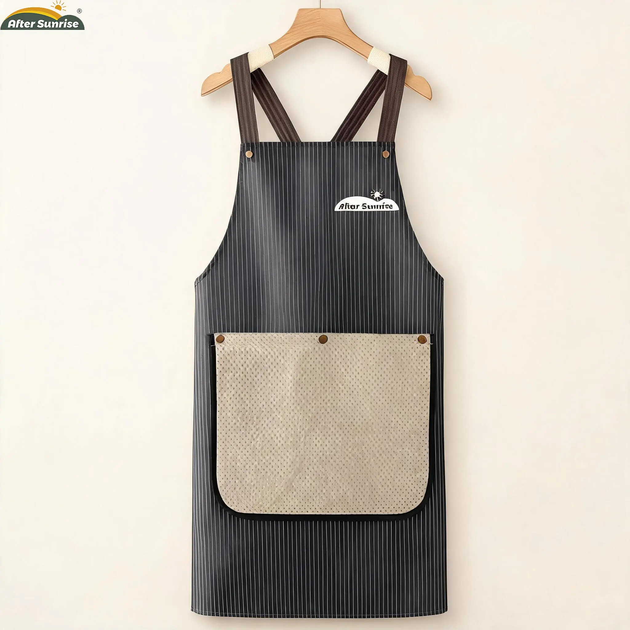 After Sunrise Kitchen Apron with Pockets hand towel for Men and Women – Waterproof Cooking Apron for Home, BBQ, and Baking – Durable, Comfortable, Easy to Clean