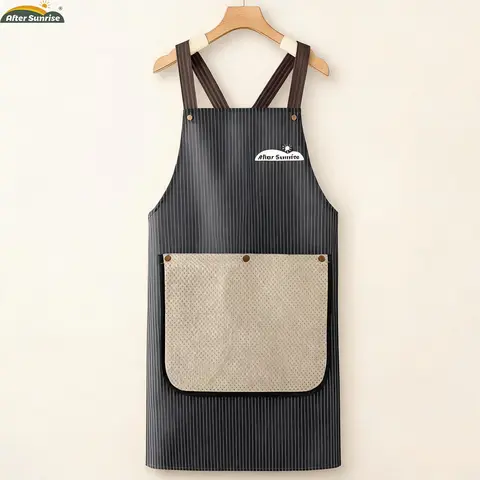 After Sunrise Kitchen Apron with Pockets hand towel for Men and Women – Waterproof Cooking Apron for Home, BBQ, and Baking – Durable, Comfortable, Easy to Clean